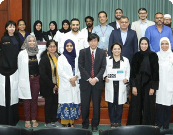Symposium held by Dr Batool Al Baloushi inviting professors in Matsuda from Japan.
